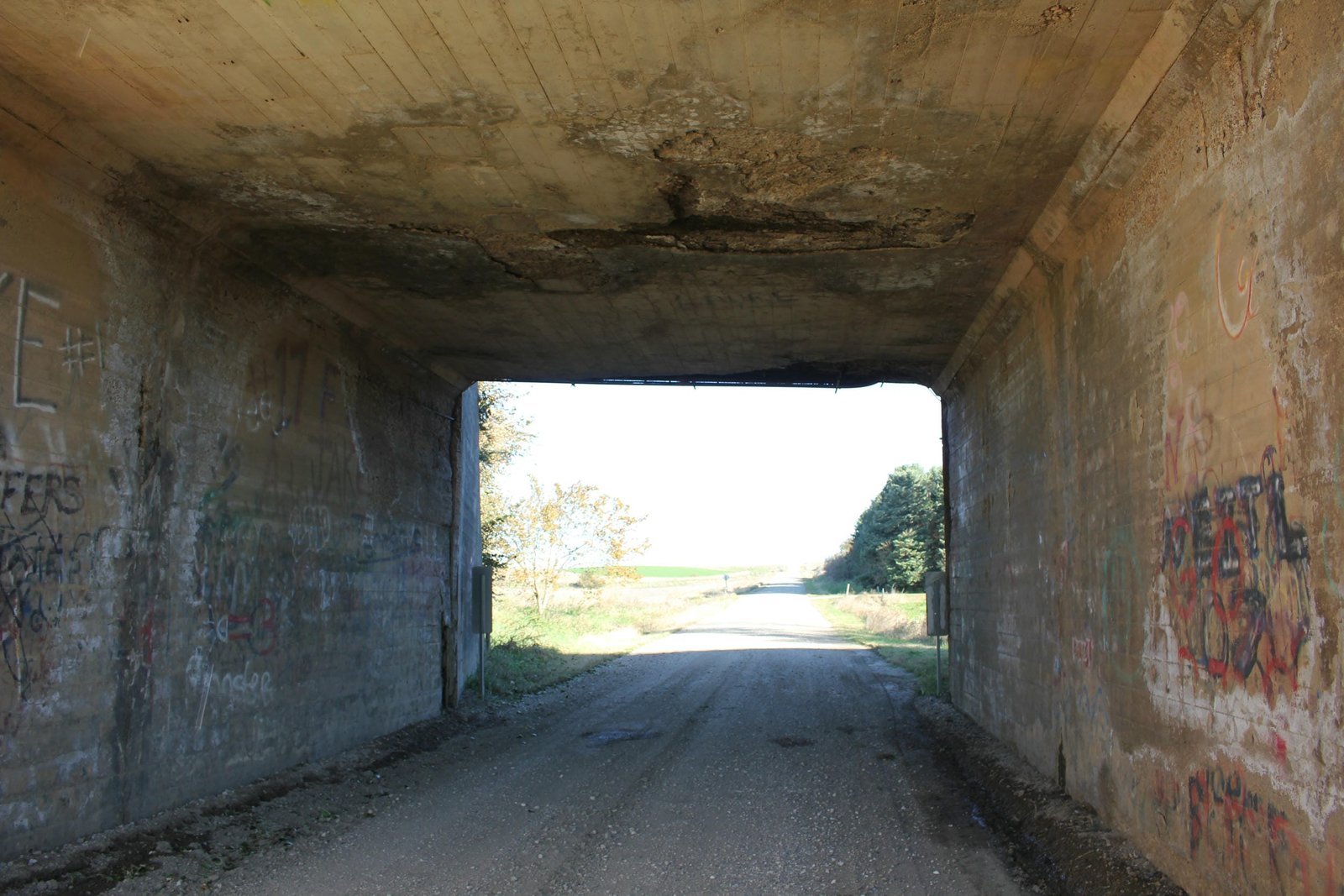 Underneath bridge